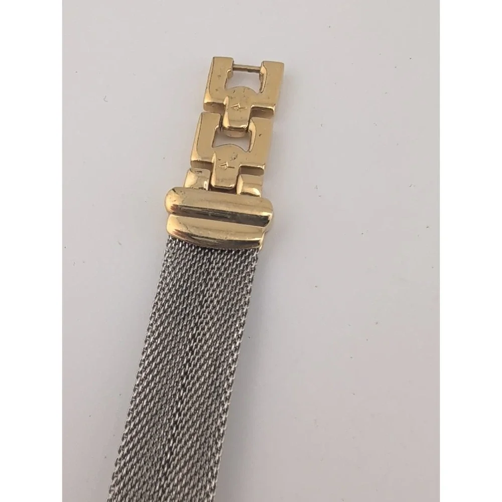 Gloria Vanderbilt II Women's Watch 20mm Case Mesh Metal Band- New Battery